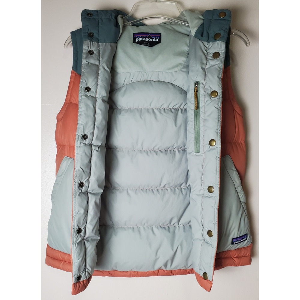 Patagonia Bivy Hooded Down Filled Vest Small Women's Gorpcore Utility Outdoors‎ - Picture 2 of 11